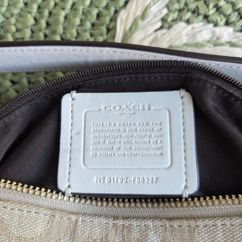 Coach Signature Outline CELESTE Hobo Shoulder Bag - Picture 9 of 10